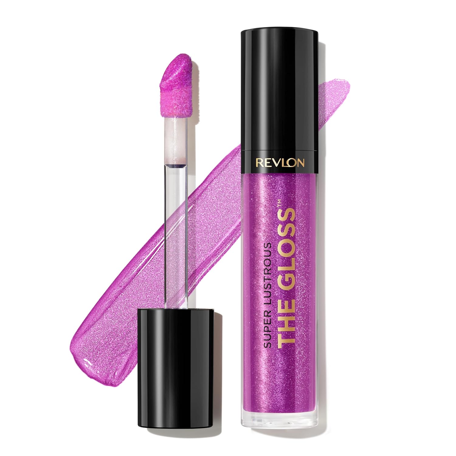 Revlon Super Lustrous Lip Gloss, Non-Sticky, Hydrating, High Shine Finish, 230 Sugar Violet, 0.13 oz at ₹293 – Amazon
