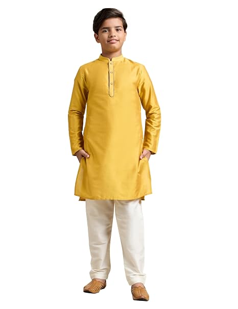 Amazon Brand - Symbol Boy's Festive Rayon Kurta Pajama Set at ₹499 – Amazon