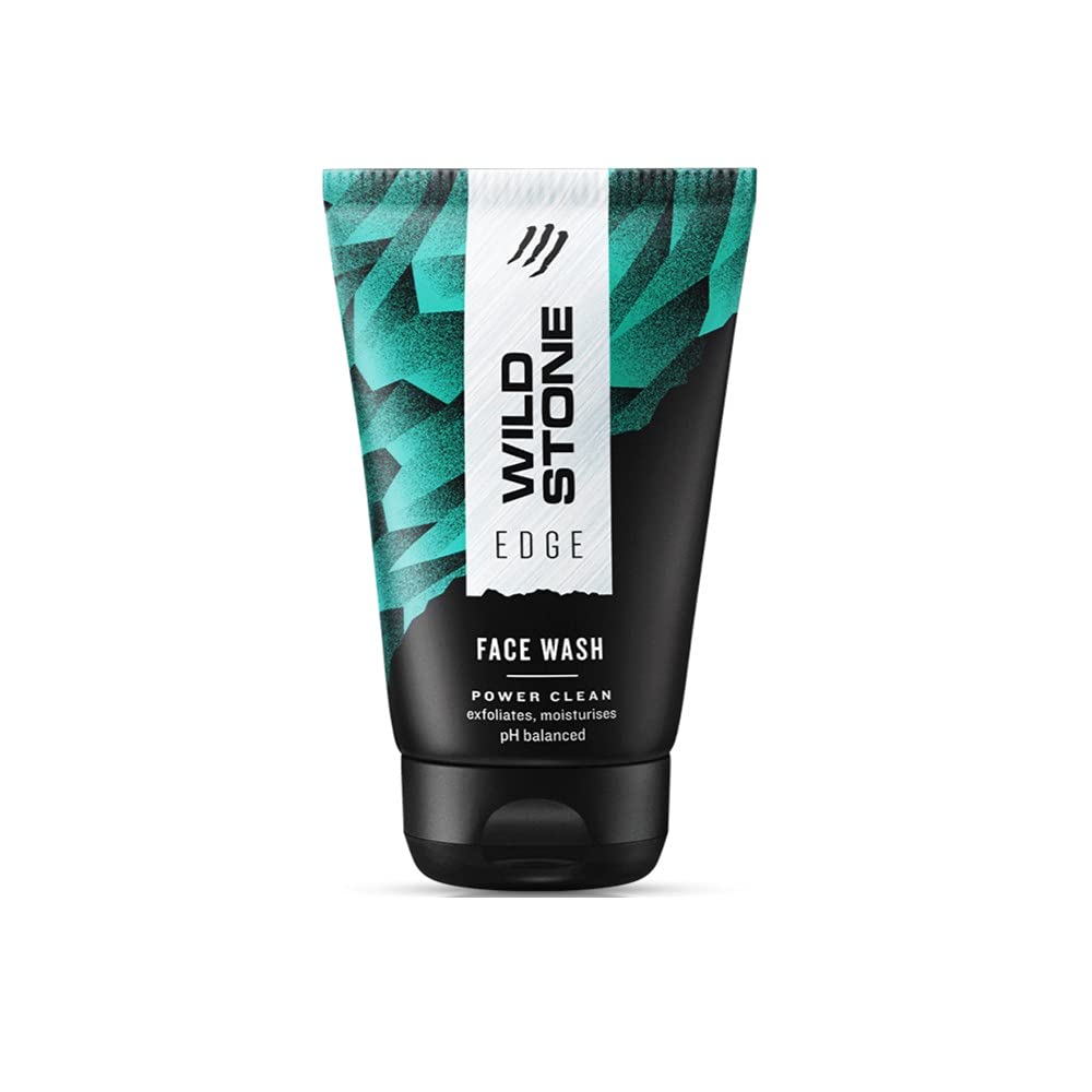 Wild Stone Edge Face Wash for Men 100ml | Rice Beads & Jojoba | Cleanses, Detans & Exfoliates | Controls Oil | pH Balanced | For All Skin Ty at ₹96 – Amazon