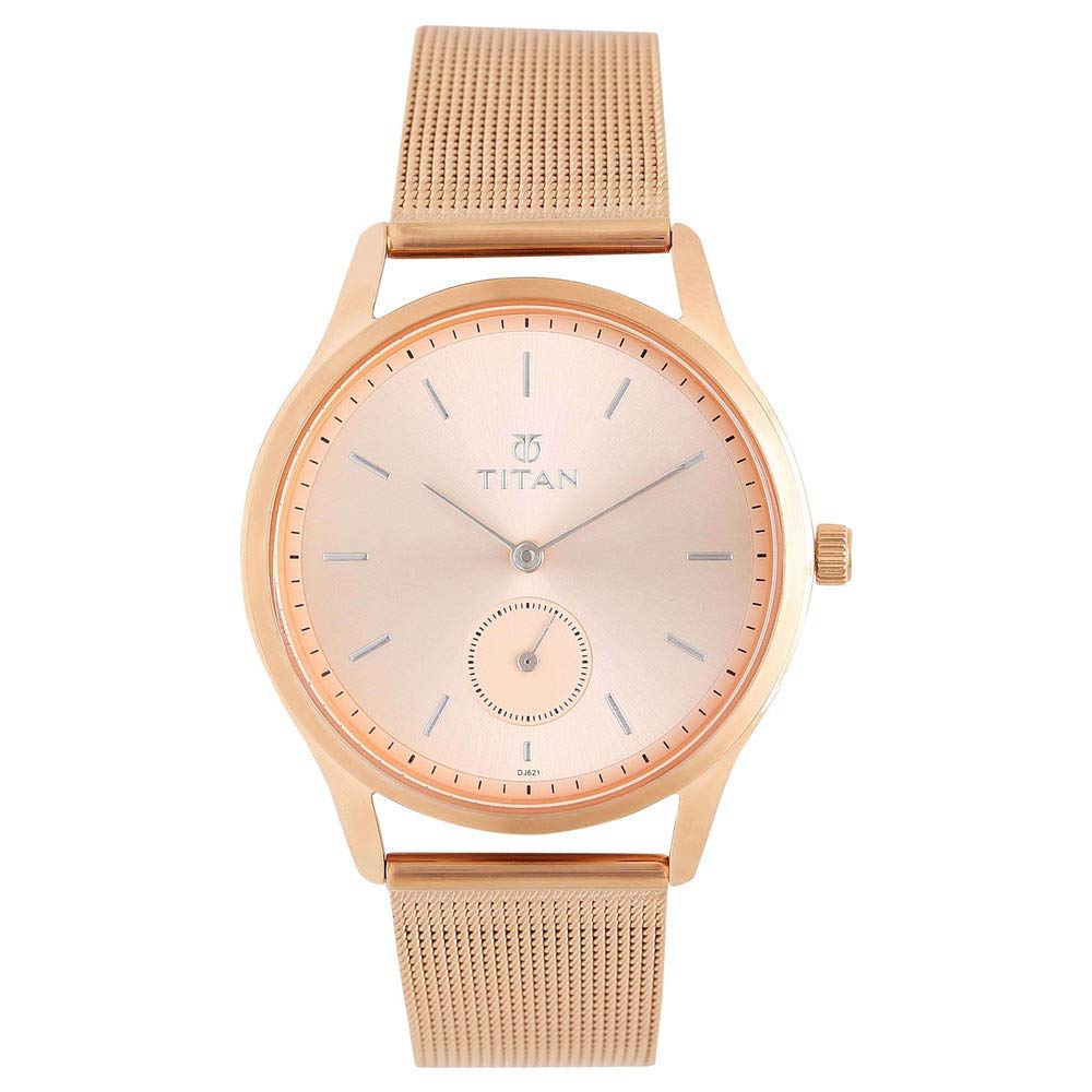 Titan Ladies Workwear Slimline Analog Rose Gold Dial Women's at ₹5219 – Amazon