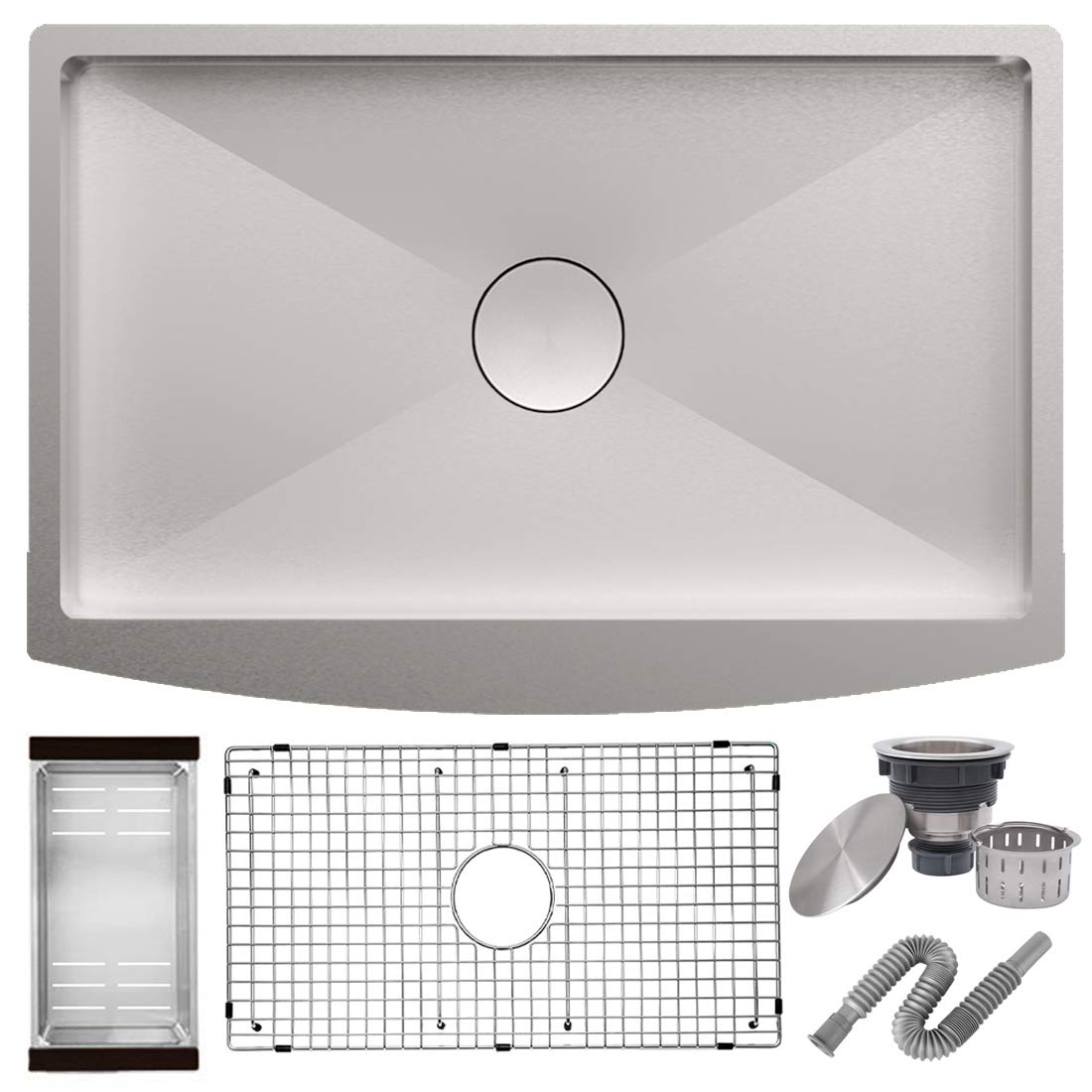 ALTON Stainless Steel, Handmade Kitchen Sink (Matte, 36x22x9 at ₹4343 – Amazon
