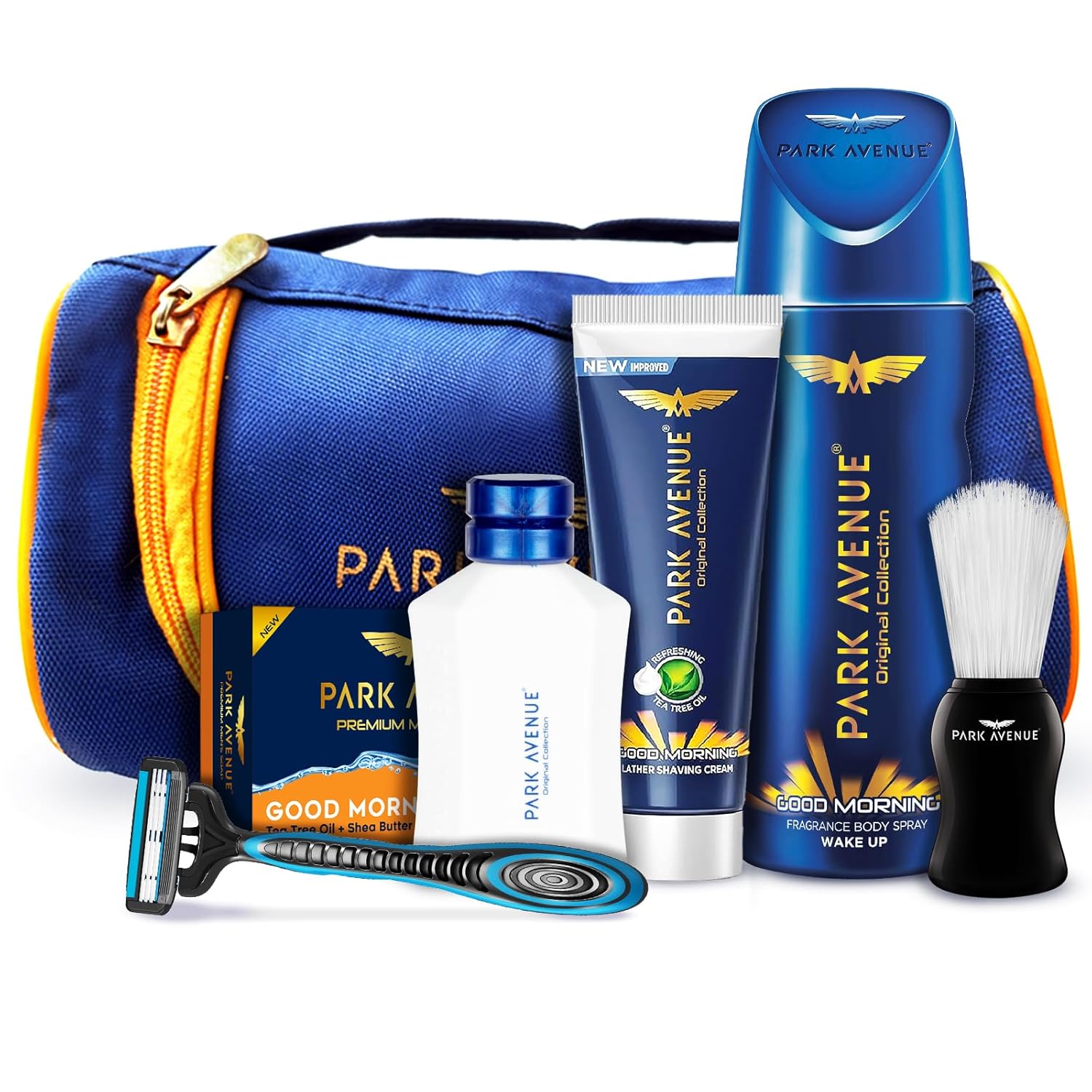 Park Avenue Good Morning Grooming Collection 7 in-1 Combo Grooming Kit for Men | Gift Set for Men | Father’s Day Gift for Dad | Shaving Kit for Men | Shaving Foam | After Shave | Gift Hamper for Men, Husband, Boyfriend | Free Travel Pouch Inside at ₹397 (53% Off) – Amazon