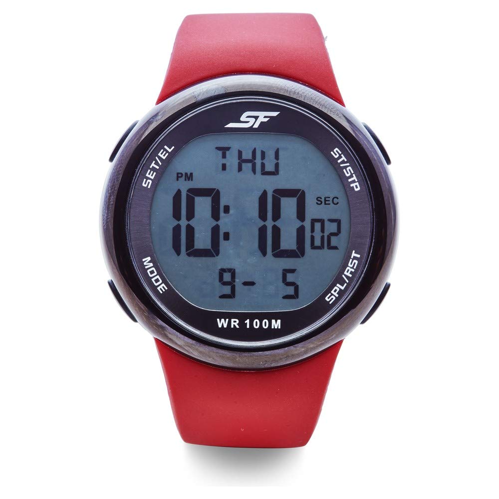 SF Digital Dial Silicone Strap Watch for Men-77098PP03 at ₹999 – Amazon