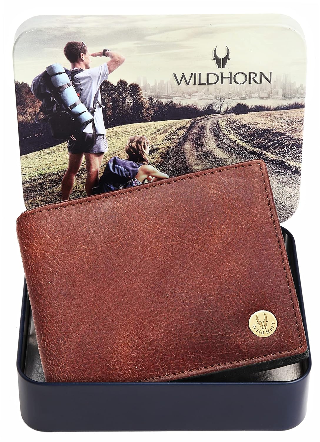 WildHorn Brown Leather Wallet for Men I Ultra Strong Stitching I 6 Card Slots I 2 Currency & 2 Secret Compartments I 1 Coin Pocket at ₹299 – Amazon