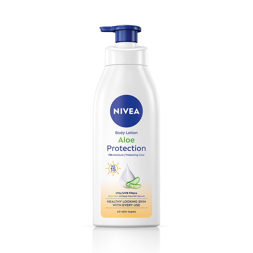 NIVEA Aloe Protection Body Lotion 400 ml | UVA UVB filters | at ₹232 – Amazon