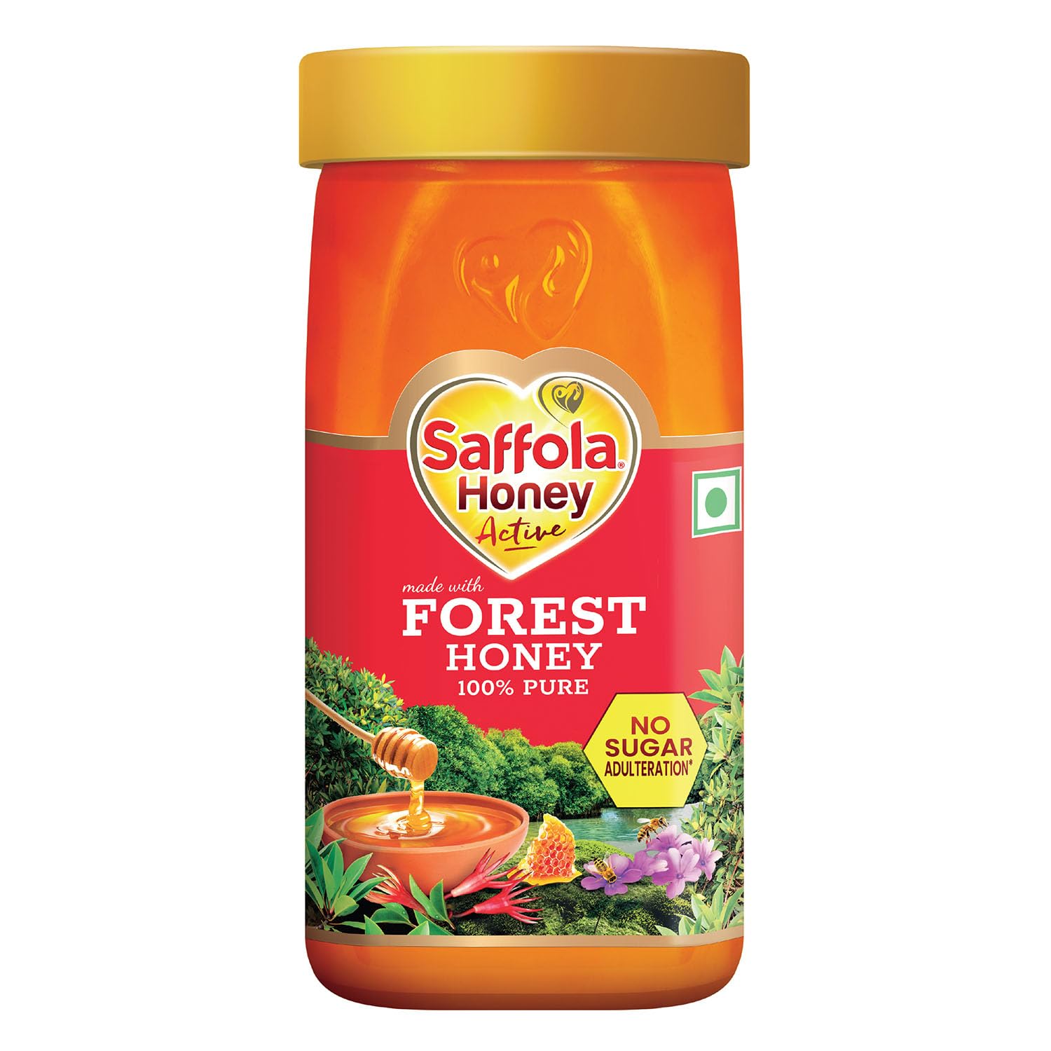 Saffola Honey Active, 500g, Made with Sundarban Forest Honey, 100% Pure Honey, No sugar adulteration, Natural Immunity booster at ₹150 – Amazon
