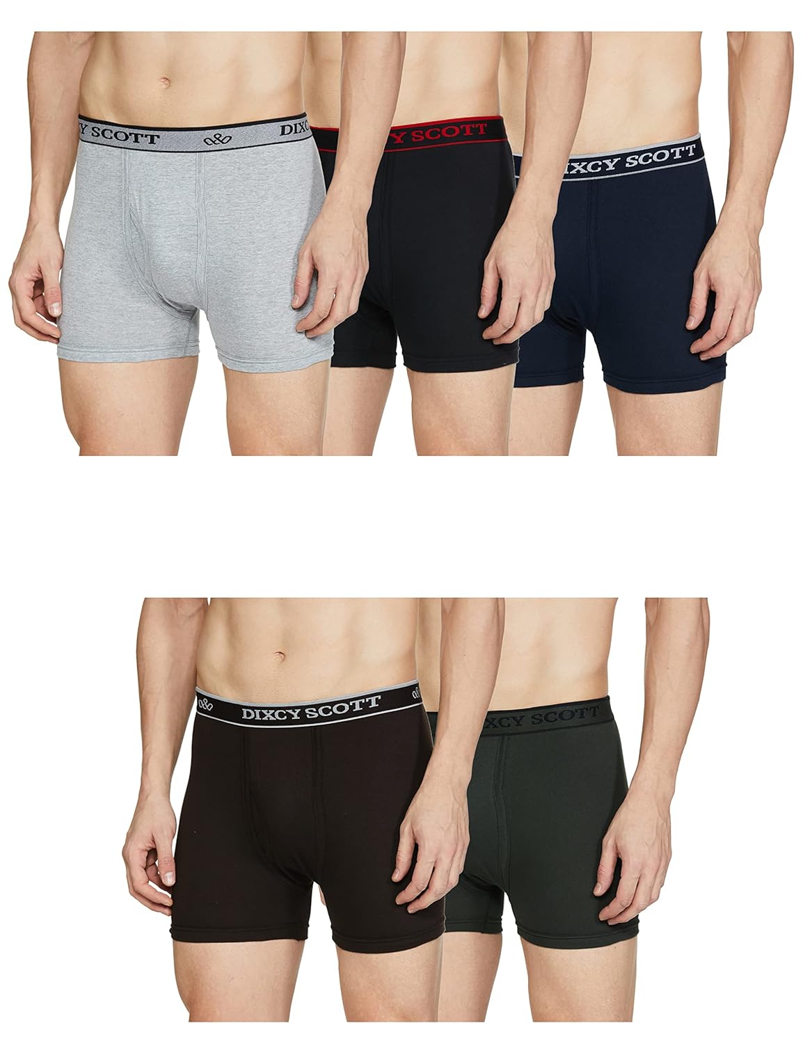 Dixcy Scott Cross Trunk | Long Leg Trunks for Men | 100% Combed Cotton | Soft, Sweat-Absorbent Waistband | C-Open Front Men's Underwear | Se at ₹384 – Amazon