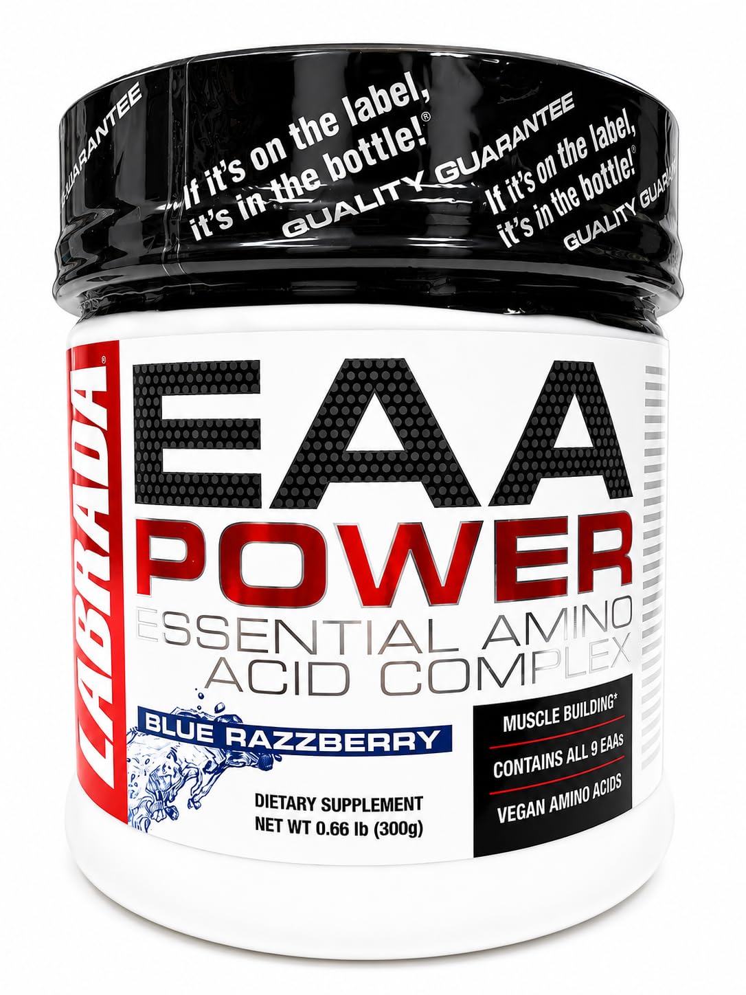 Labrada EAA POWER Essential Amino Acid Complex Powder (6.57g EAAs, Muscle Building, Vegan, 30 Servings) - 0.66 lbs (Pack of 300g) (Blue Razz at ₹1469 – Amazon