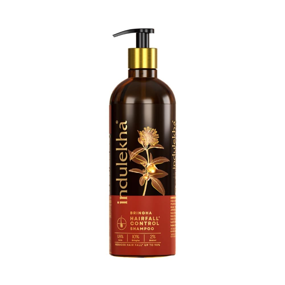 Indulekha Bringha Shampoo Proprietary Ayurvedic Medicine for Hairfall 580ml at ₹418 – Amazon