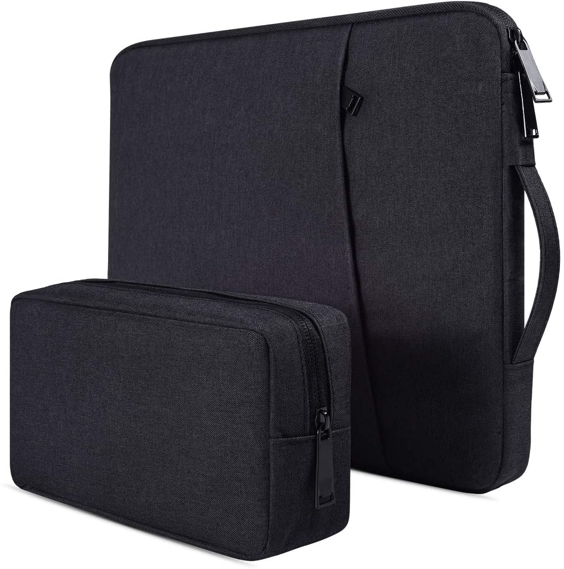 Dynotrek Zipper 15.6 inch Laptop Sleeve Case, with Charger Pouch Shockproof Protective Notebook Cover, Accessory Pocket, Briefcase Carrying at ₹299 – Amazon