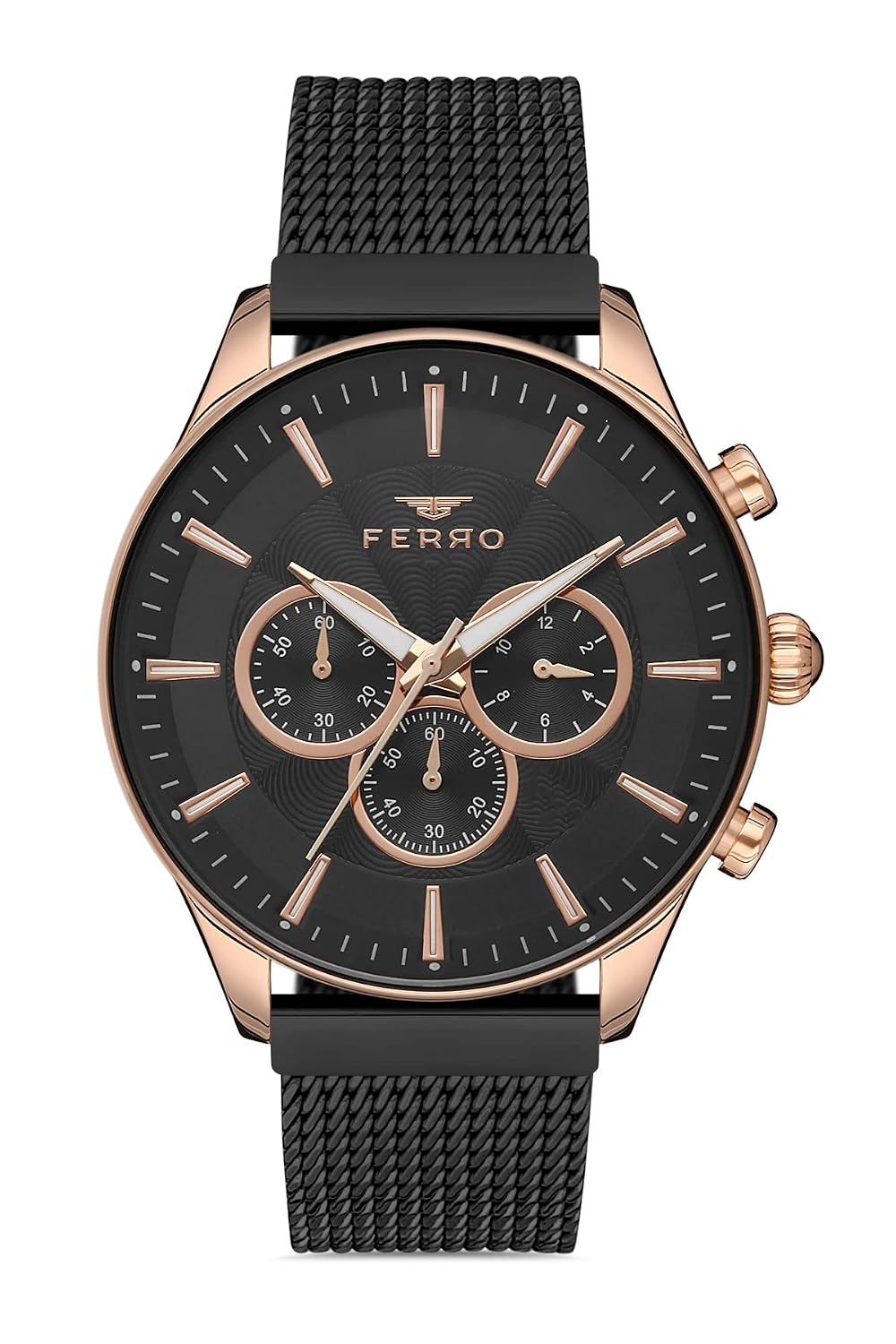 Ferro Pisa Analog Black Dial Men's Watch-FM11912C-R at ₹2808 – Amazon