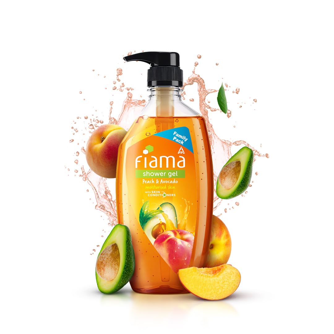 Fiama Body Wash Shower Gel Peach & Avocado, 750ml Family Pac at ₹250 – Amazon