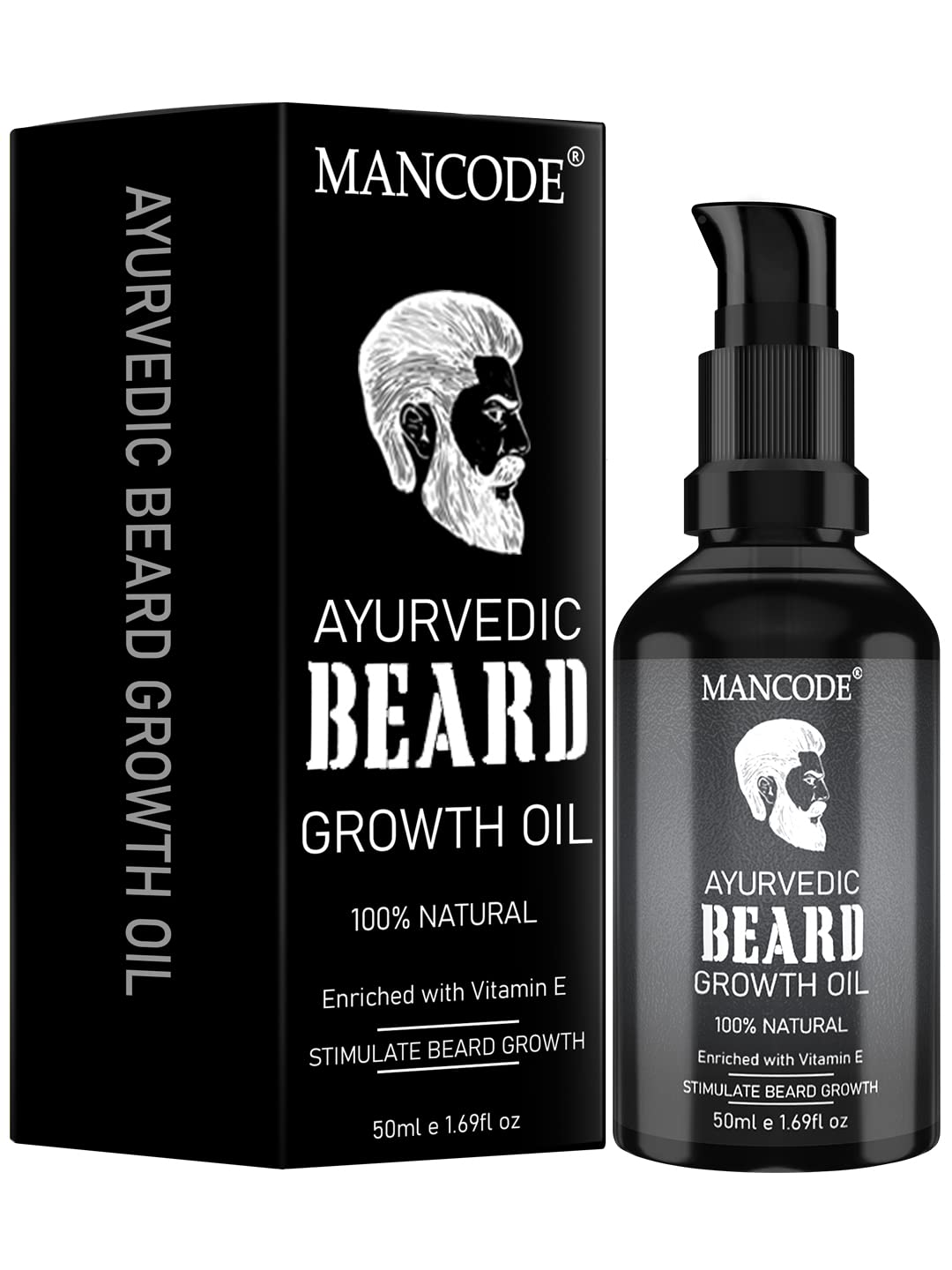 MAN CODE Ayurvedic Beard & Hair Growth Oil, 50Ml | Natural Hair Oil For Thicker & Longer Beard | Beard Oil For Uneven, Patchy & Fast Beard G at ₹199 – Amazon