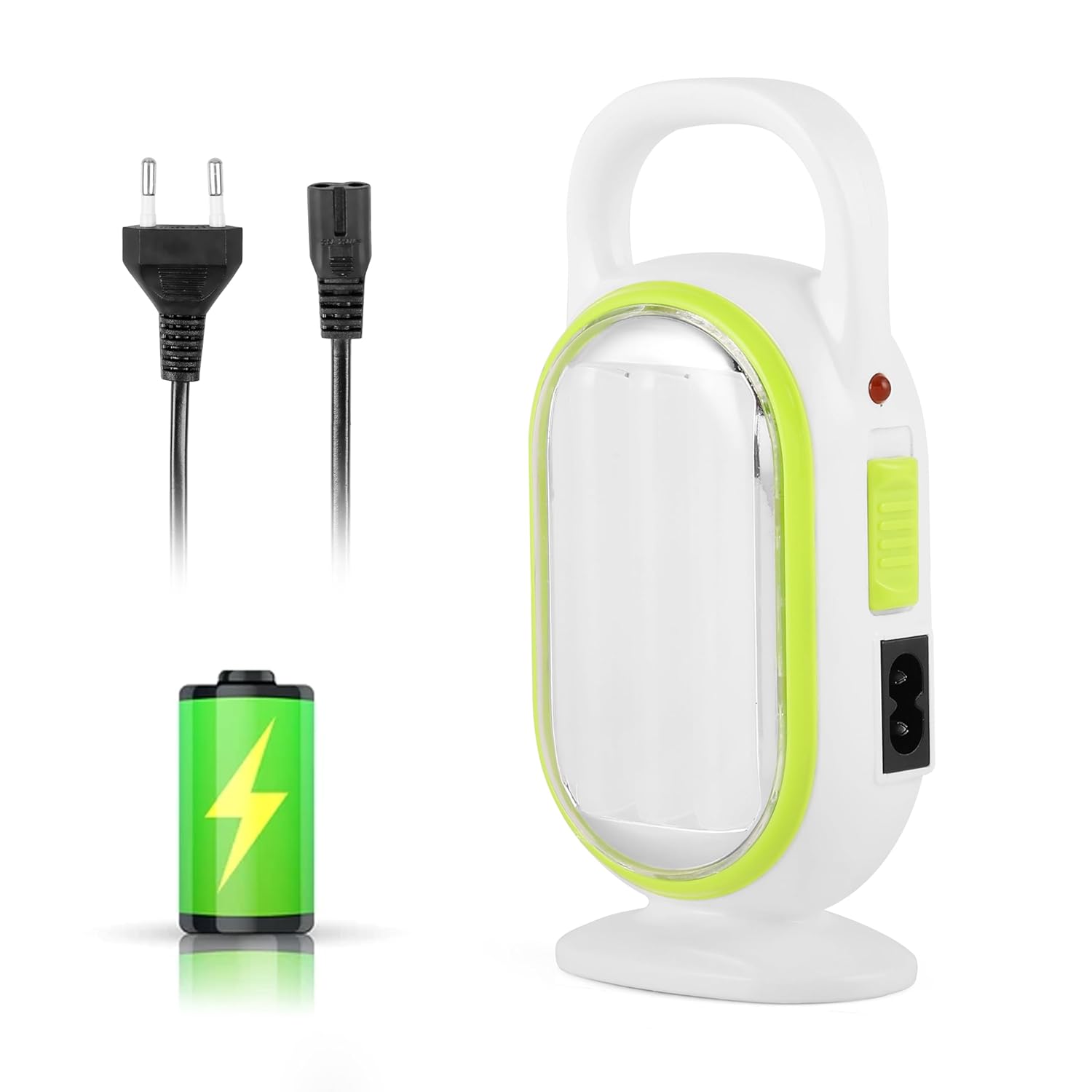 Gesto 8W Emergency Lights Rechargable Portable Led Light - Laltern Lamps Upto 4 Hrs Backup | Wall Hanging Rechargeable Battery Charging Ligh at ₹429 – Amazon