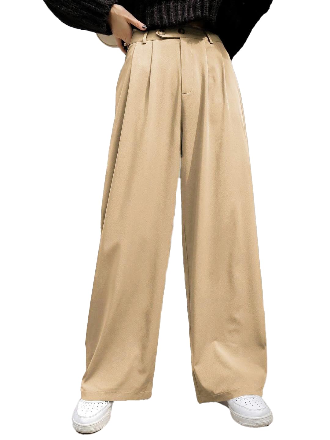 KOTTY Women's Straight Fit Mid Rise Cotton Blend Solid Trousers at ₹296 – Amazon