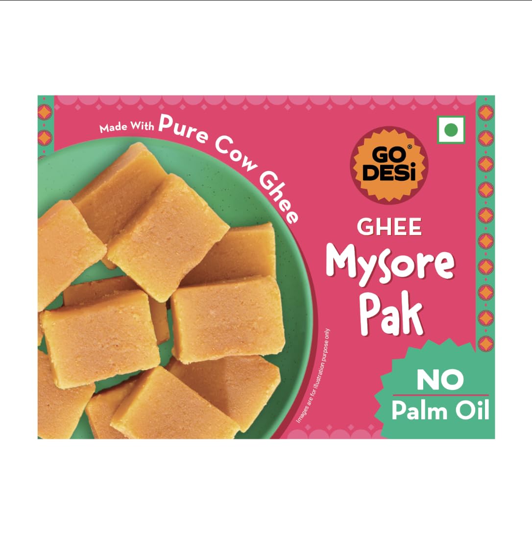 GO DESi - Mysore Pak | Made with Desi Ghee | Indian Mithai | at ₹137 – Amazon