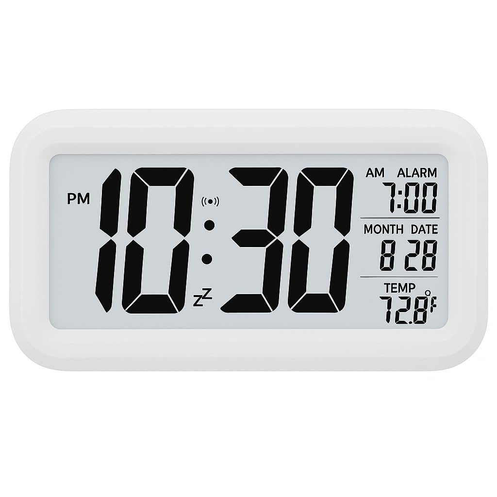 JASIFS Alarm Clock Digital Plastic Clock Table Clock for Students Watch for Study Home Office, Bedroom Kitchen Desk Alarm Clocks with Automa at ₹289 – Amazon