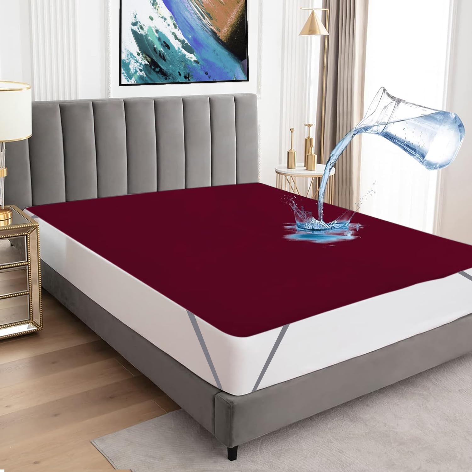 BeyBee 100% Waterproof Cotton Terry Mattress Protector | Bre at ₹739 – Amazon
