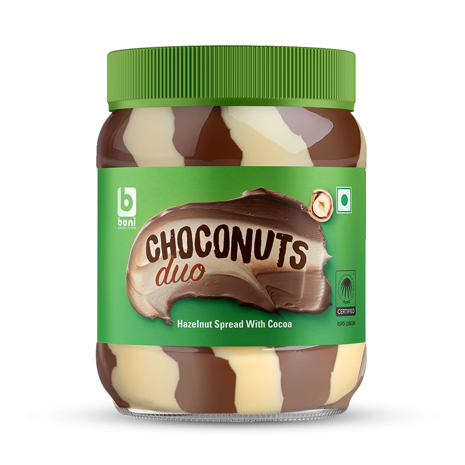 BONI Choconuts Duo Hazelnut Chocolate Spread with Cocoa 400g at ₹199 – Amazon