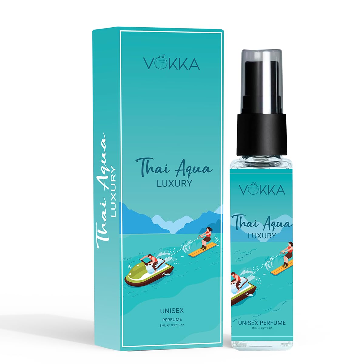 Vokka Pocket Perfume Thai Aqua 8ml | Unisex Luxury Long Lasting Perfume For Men & Women | Fresh Scent Eau De Parfum | EDP Fragrance for Gift at ₹99 – Amazon