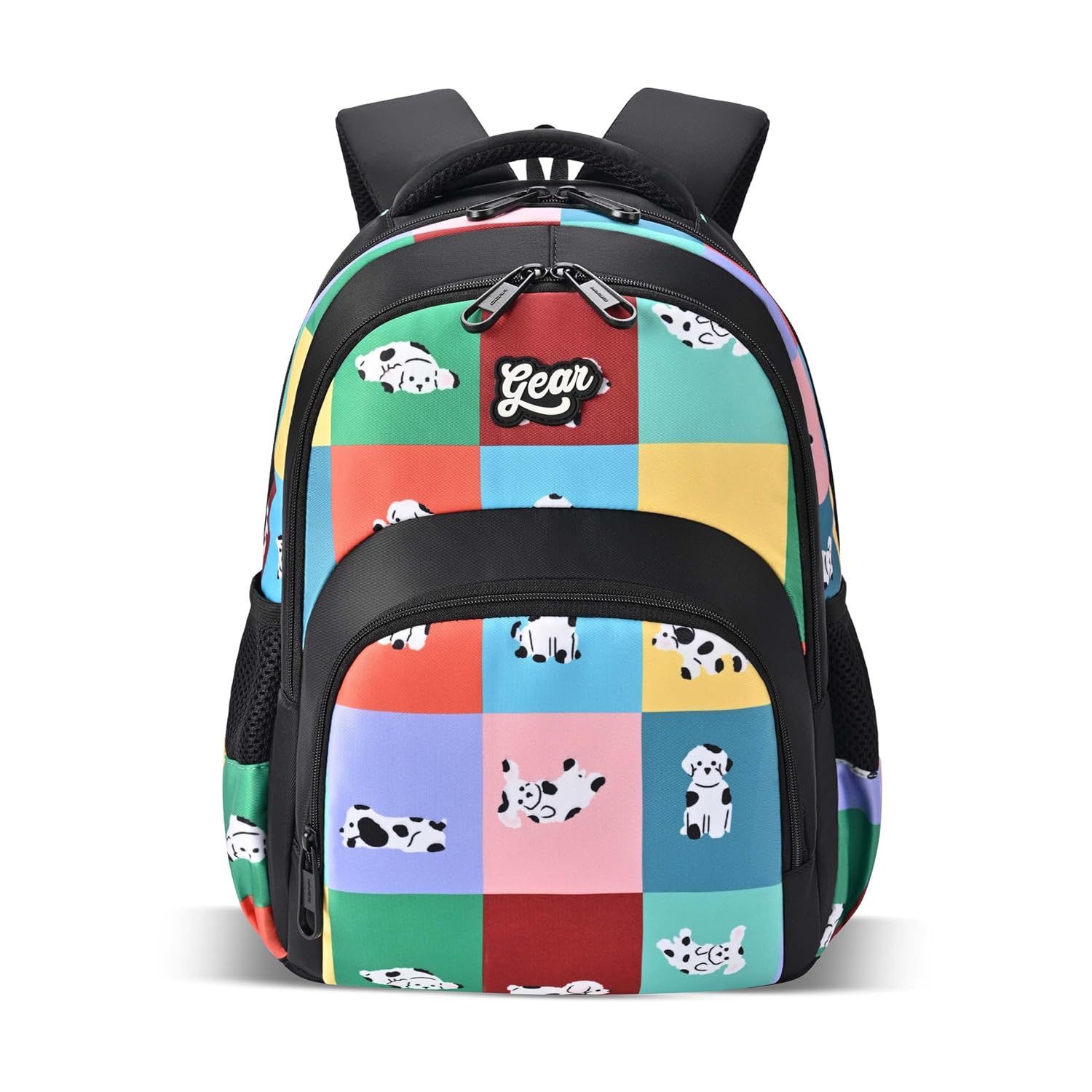 Gear Puffy 3 Compartment Backpack 15"/21L Small Water Resistant School Bag/Casual Backpack/Daypack/Kids Bag for Boys/Girls (Black-Green) at ₹599 – Amazon