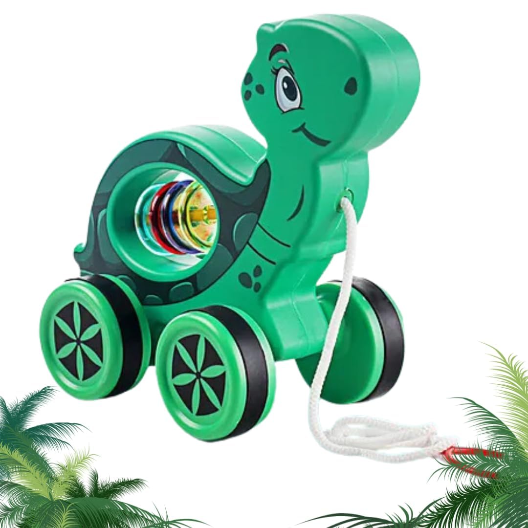 Mini Steps Pull Along Turtle Toy - Baby Walking Toy for Toddlers, Safe & Durable at ₹121 – Amazon