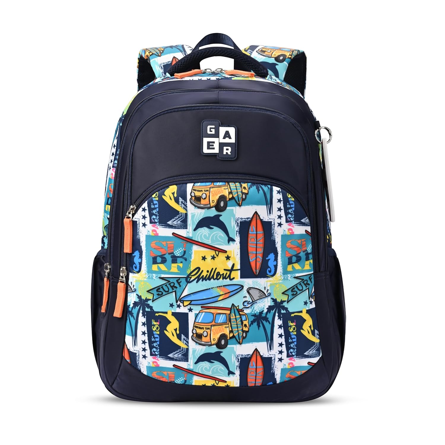 Gear Wanderer 19"/24L Large Water Resistant School Bag/Casual Backpack/Daypack/Laptop Bag for Boys/Girls (Royal Blue - Mint) at ₹999 – Amazon