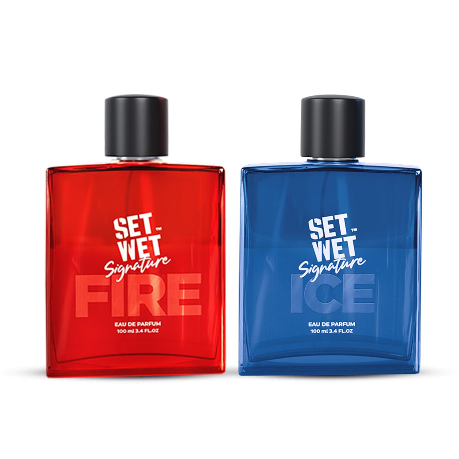 Set Wet Perfume for Men ICE & FIRE 100ml X 2 Packs | Long La at ₹287 – Amazon