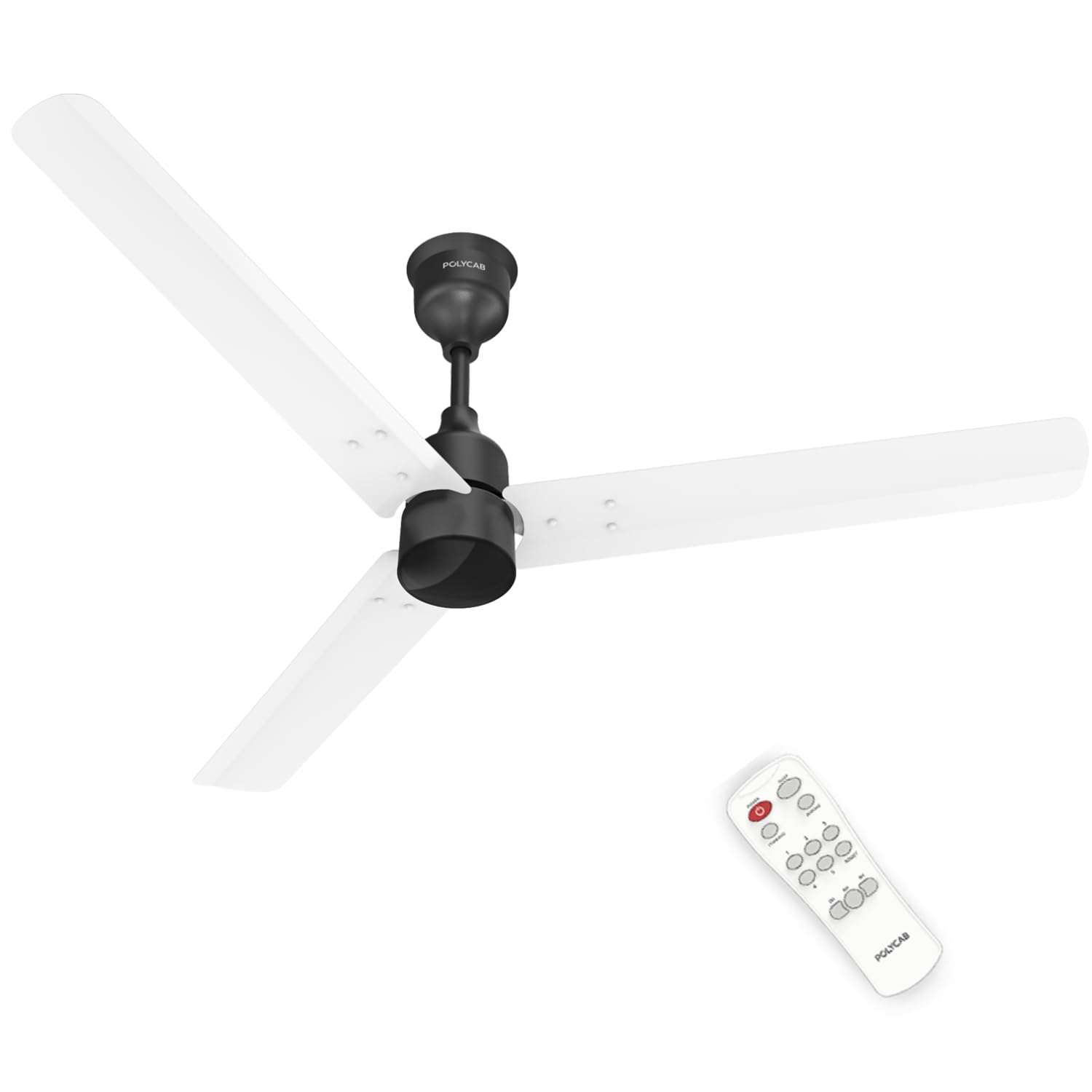 Polycab Wizzy Plus 1200mm 5-Star BLDC, Remote Ceiling fan for Living Room| 55% Energy Saving, 100% Copper, High Air Delivery | 3+1 yr Warran at ₹2599 – Amazon
