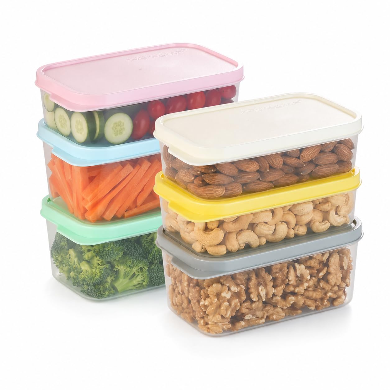 Plastic Storage Food Containers with Lid Set of 12 (6x350ml & 6x250ml) Multicolor,BPA Free Food Grade Plastic Container,Microwave & Dishwash at ₹287 – Amazon