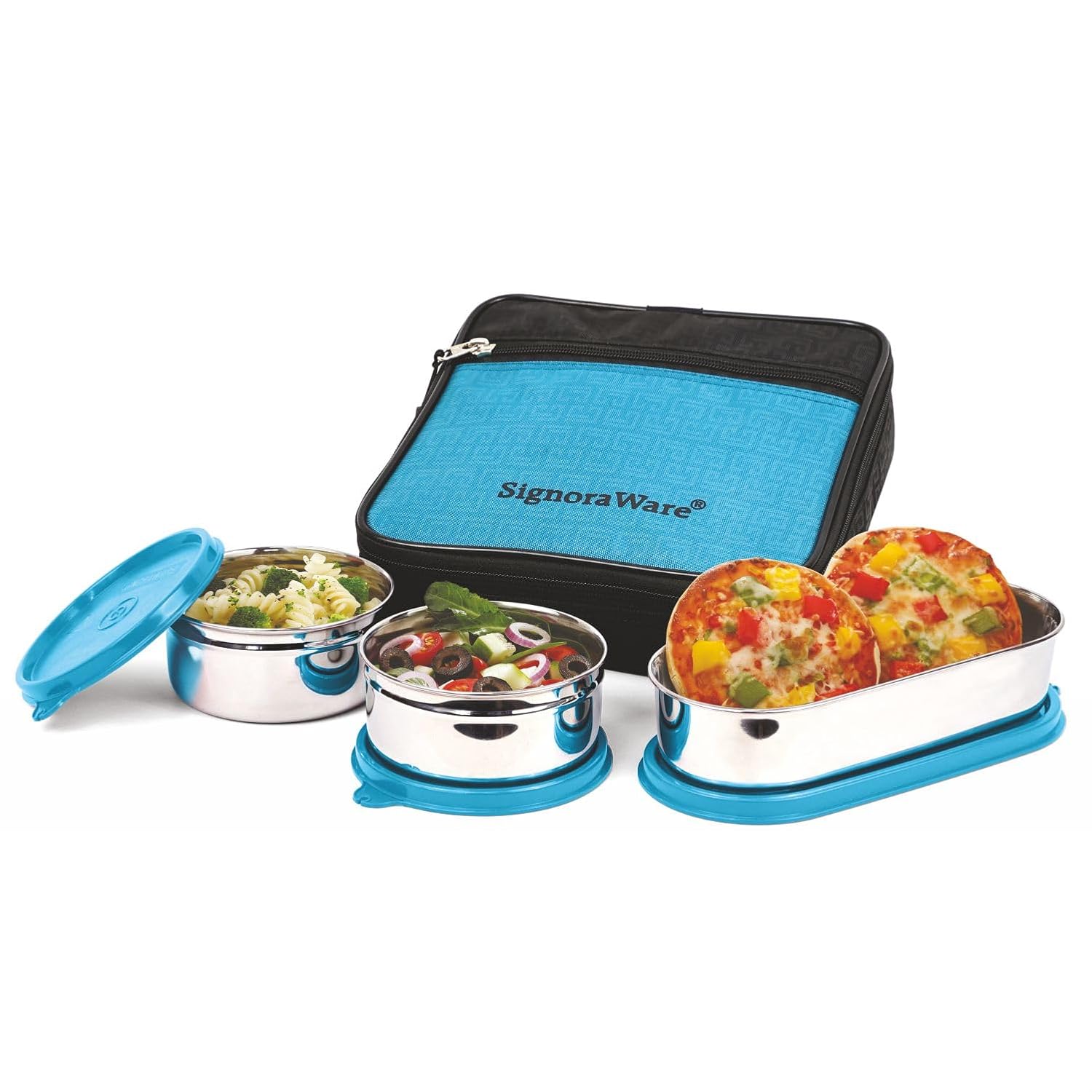 SignoraWare Health Bite Stainless Steel Lunch Box | Airtight & Leakproof | Compact & Easy to Carry | Ideal for Meal Prep, Travel & Everyday at ₹501 – Amazon
