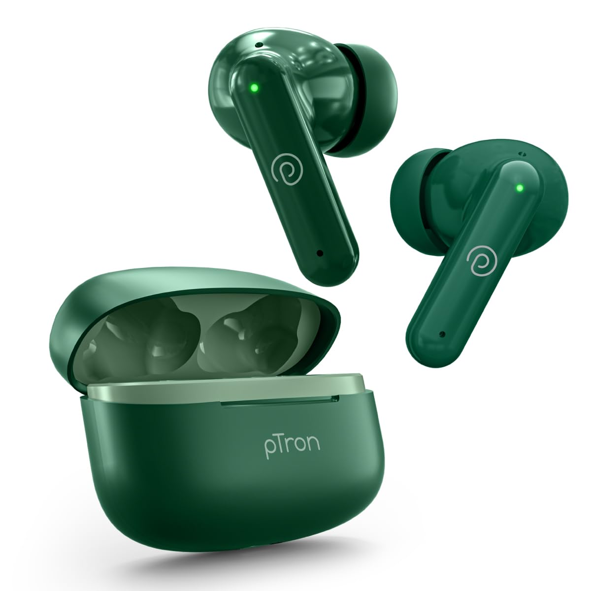 pTron Zenbuds X1 4 HD Mic TWS Earbuds w/AI-ENC Clear Calls, 40hrs Playtime, Pristine Sound, in-Ear Sensor, 40ms Movie/Music Modes, Bluetooth at ₹599 – Amazon