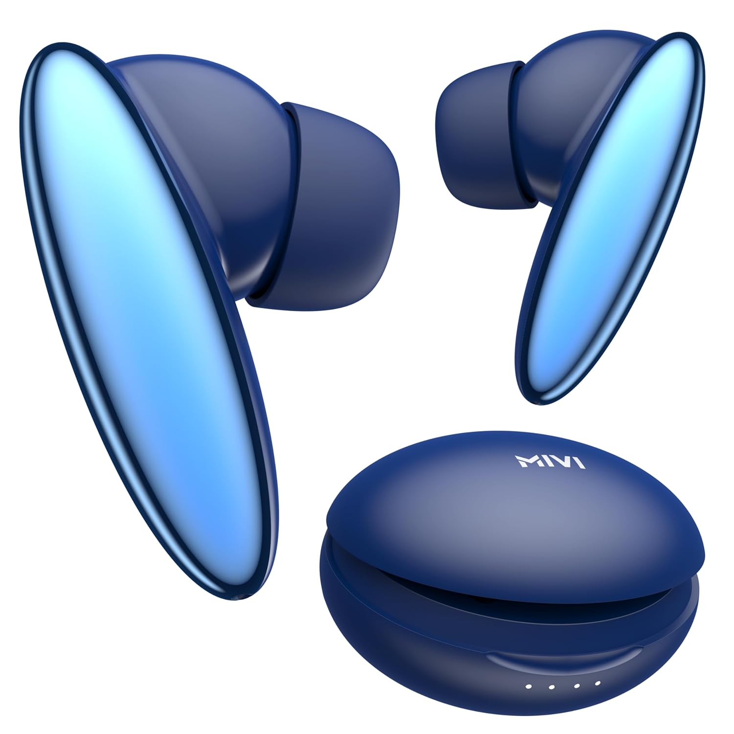 Mivi DuoPods Vibe | Dual Connectivity Ear Buds Wireless | Clear HD Calls | 5.3 Bluetooth Earphone Wireless | 13mm Drivers | 60 Hours Playtim at ₹799 – Amazon