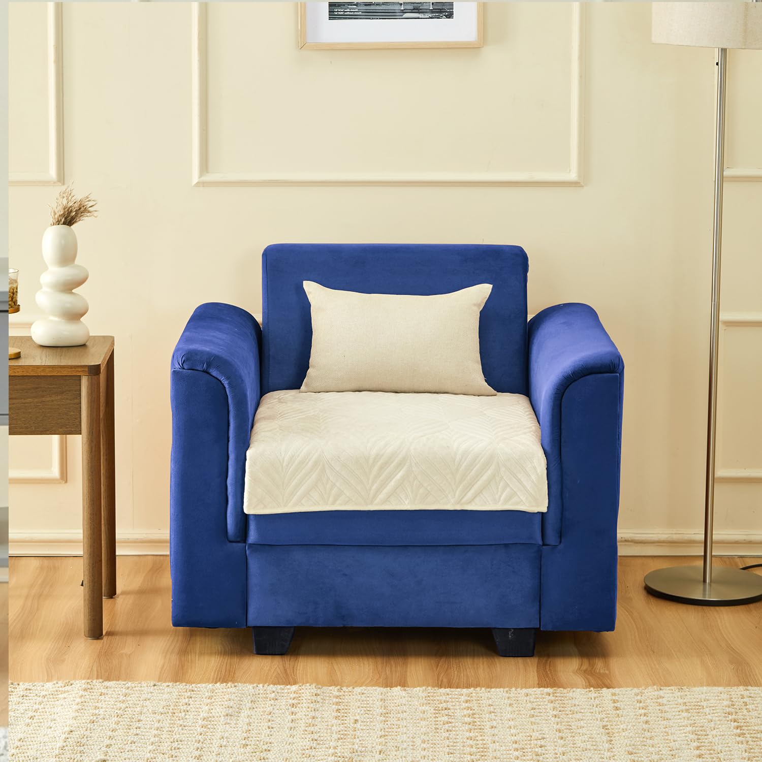 Amazon Basics – Velvet Quilted Make Your Own Sofa Cover |70cm x 70cm|Microfiber Sofa Slipcover (Beige, 1 Seater) at ₹469 – Amazon