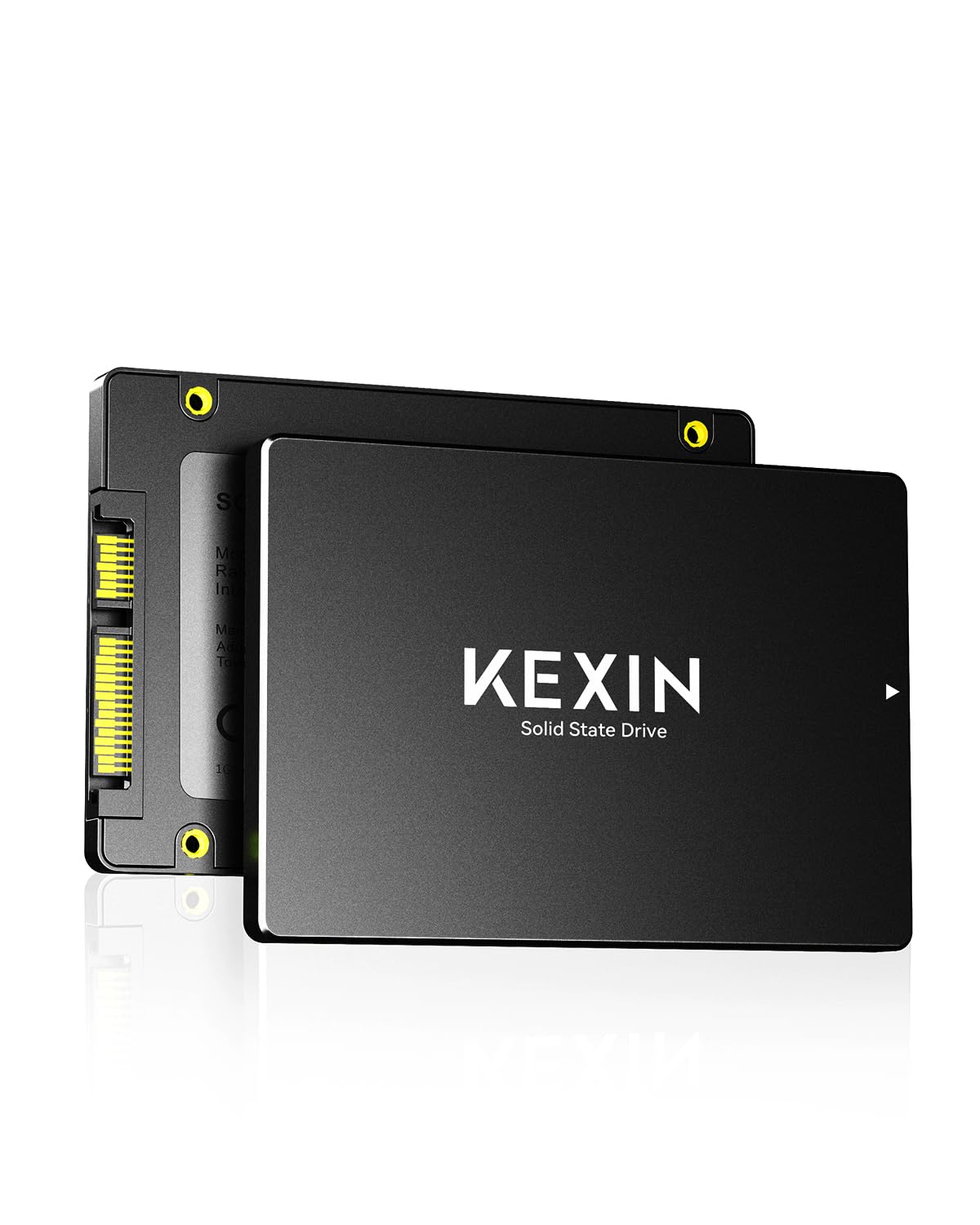 KEXIN SSD 128GB SATA III 2.5-Inch Internal Solid State Drive up to 450MB/s 3D NAND Flash for Laptop PC Storage and Upgrade - Black at ₹1899 – Amazon