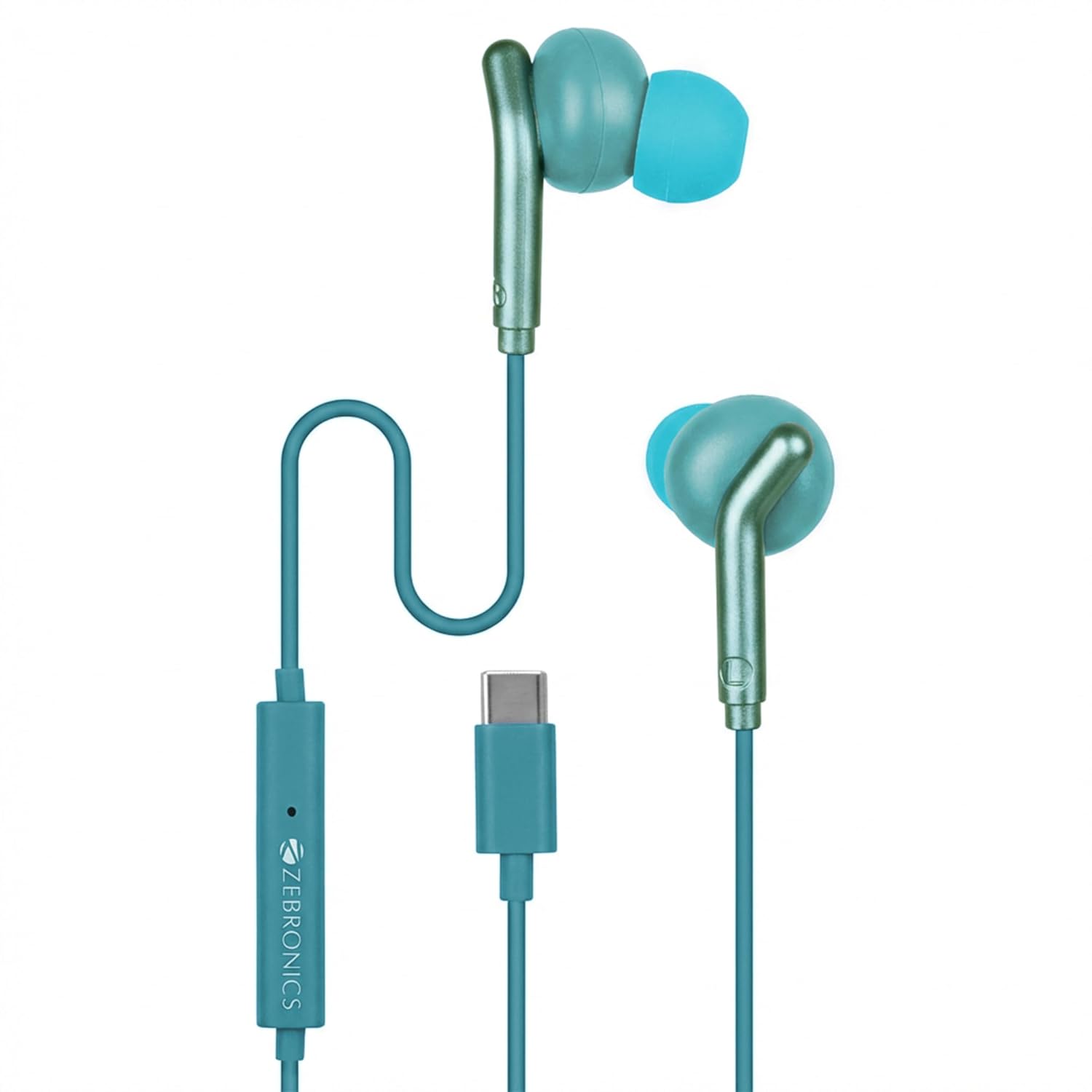 Zebronics Type-C Wired Earphones, in-Line MIC, Deep Bass, 1 at ₹199 – Amazon