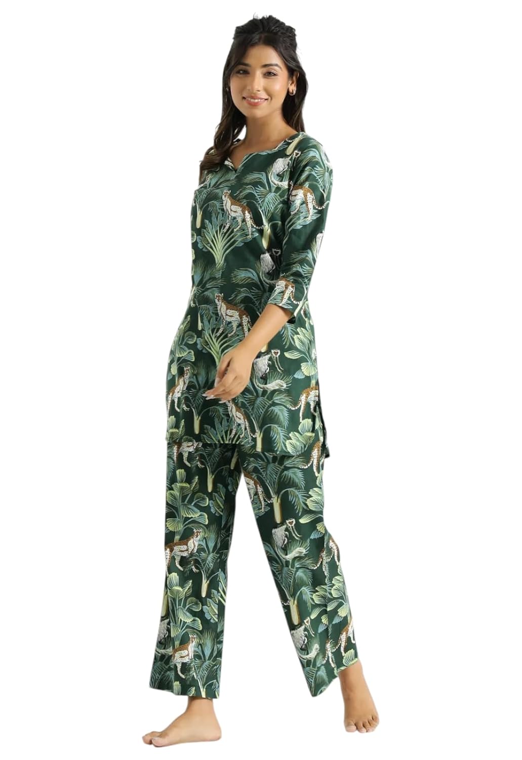 LookMark Women's Viscose Rayon Printed Stitched Kurta with Pant | Green Color Kurta Set | Kurta with Pant Set for Woman | Printed Kurta Set at ₹451 – Amazon