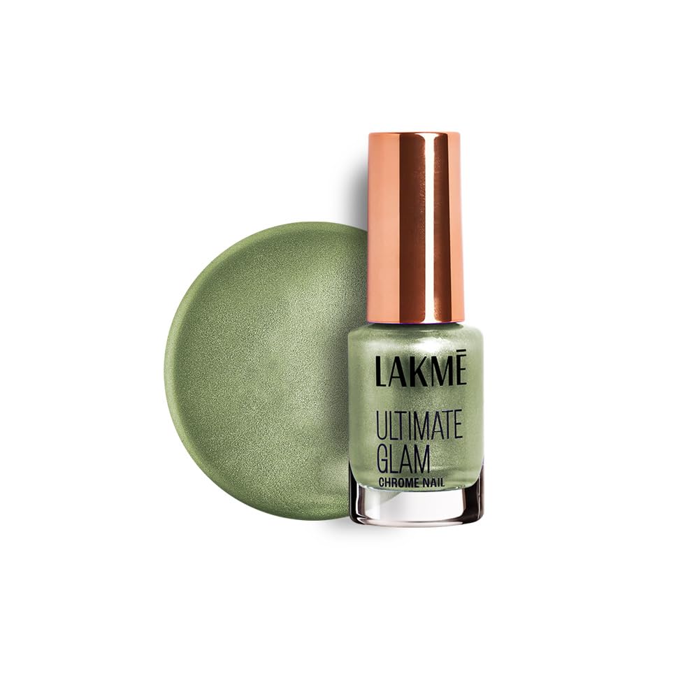 LAKME Ultimate Glam Chrome Nail Paint, Dusty Rose, 6ml, for Stylish and Sassy Nails, with Metallic Brilliance, Quick Dry Formula, Glitter Na at ₹96 – Amazon