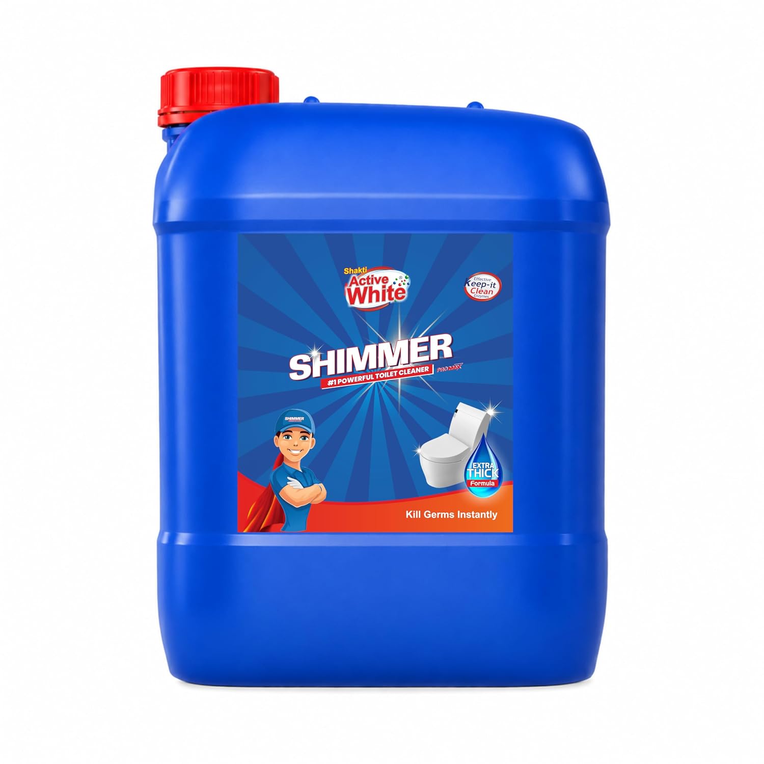 Shimmer Pro Max Toilet Cleaner - 10L | Professional Formula | Mega Refill Pack for Heavy Usage | Removes Tough Stains & Odours | Deep Cleani at ₹625 – Amazon