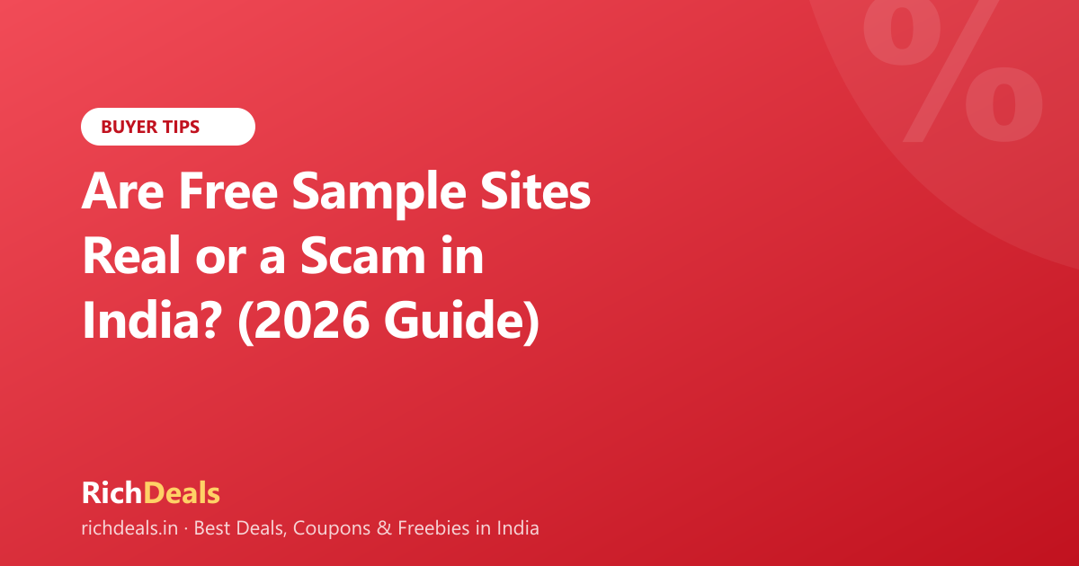 Are Free Sample Sites Real or a Scam in India? (2026 Guide)