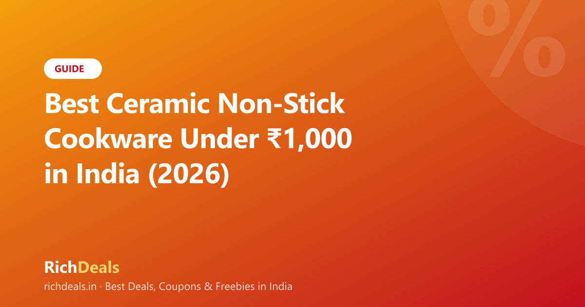 Best Ceramic Non-Stick Cookware Under ₹1,000 in India (2026)