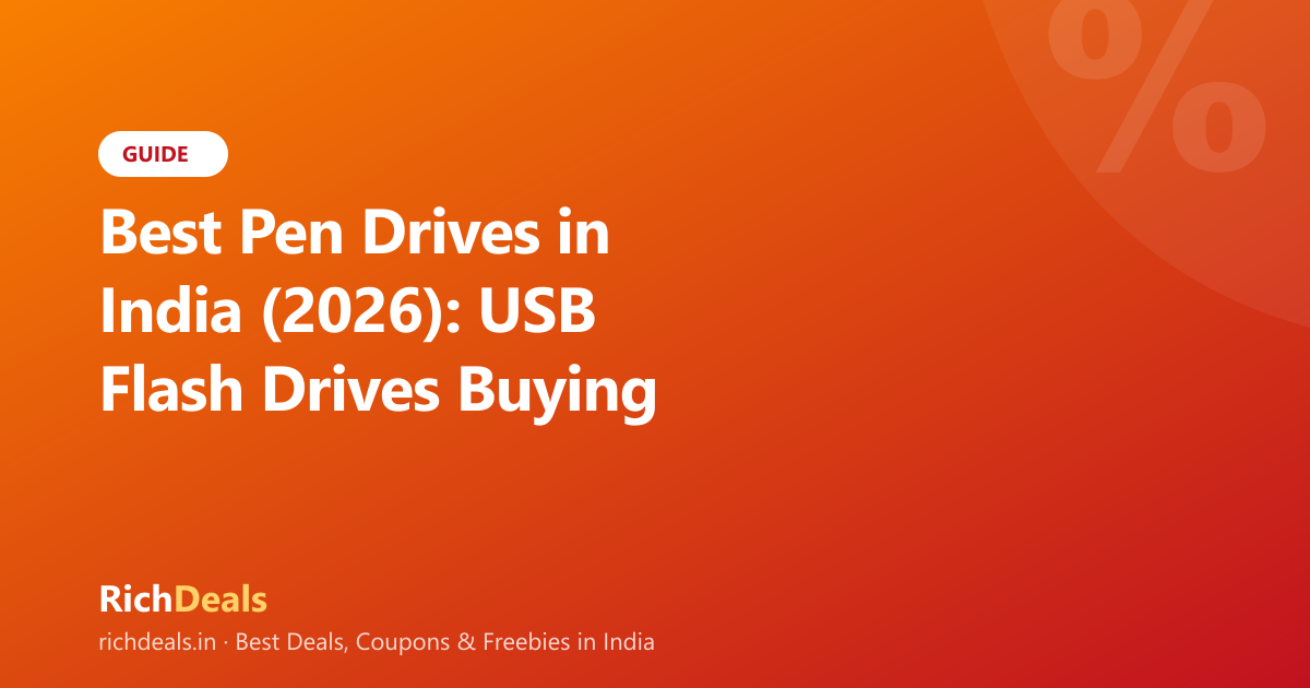 Best Pen Drives in India (2026): USB Flash Drives Buying Guide