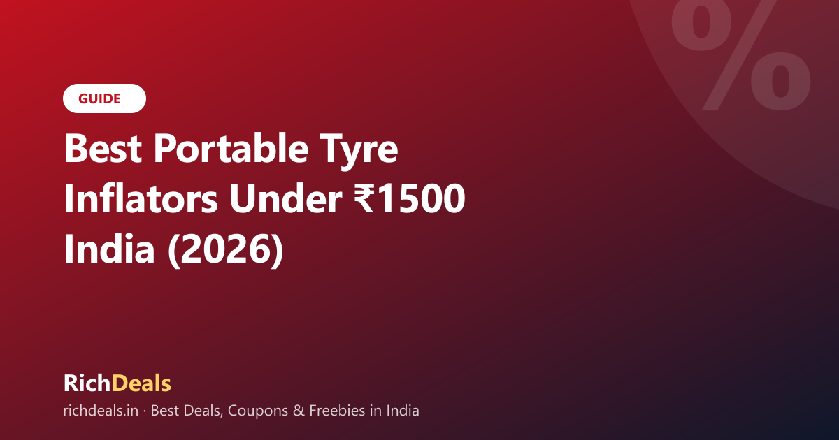 Best Portable Tyre Inflators Under ₹1500 India (2026)