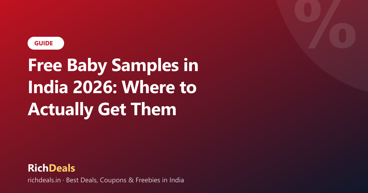 Free Baby Samples in India 2026: Where to Actually Get Them